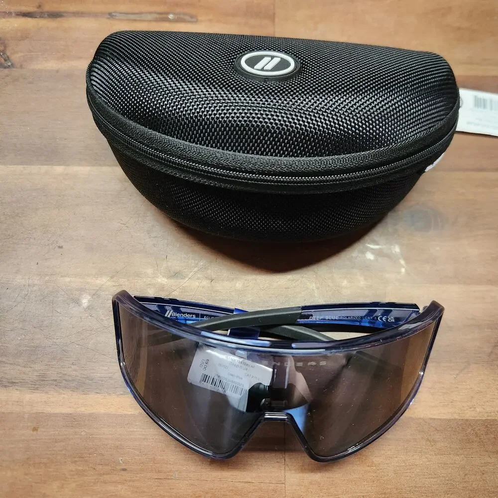 Blenders Polarized Sunglasses –Wrap-Around Lens – 100% UV Protection  Blue